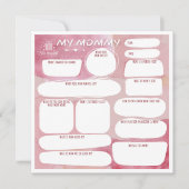 Mijn mama_gepersonaliseerd wenskaart bedankkaart (Voorkant)