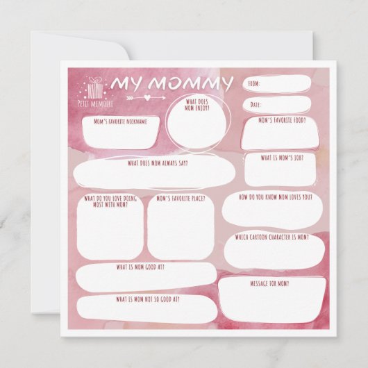 Mijn mama_gepersonaliseerde bedankkaart (Voorkant)