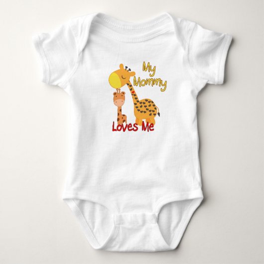 Mijn mama houdt van me Giraffe Romper (Voorkant)
