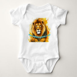 Mijn mama houdt van me | Schattige Lion Baby Bodys Romper