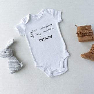 Mijn mama in een knuffeliger versie – baby  romper