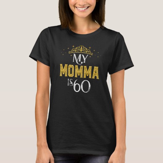 Mijn mama is 60 jaar oud 1962 60ste verjaardag voo t-shirt (Voorkant)