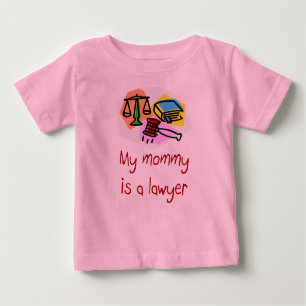 Mijn mama is een Baby T-shirt van de advocaat