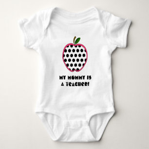Mijn mama is leraar sjaal - Polka Dot Apple Romper