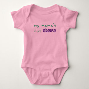 Mijn mama is voor Obama Bodysuit