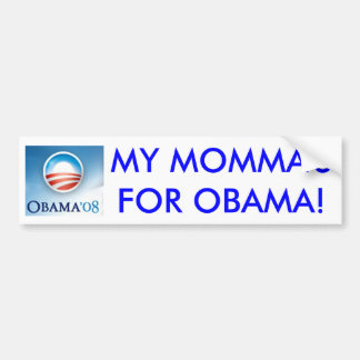 Mijn mama is voor Obama Bumpersticker