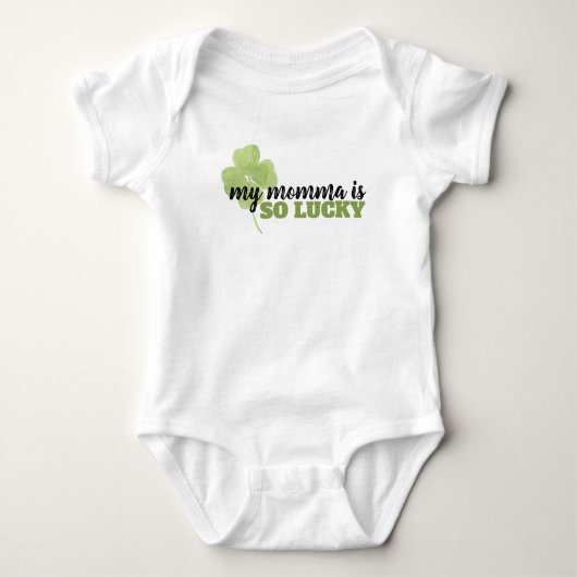 Mijn mama is zo Lucky St Patrick's Day Bodysuit (Voorkant)