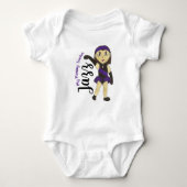 Mijn mama leert Jazz Dance Teacher Studio Gift Romper (Voorkant)