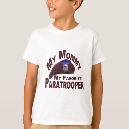 Mijn mama Mijn favoriete paratrooper Tee Shirt (Voorkant)