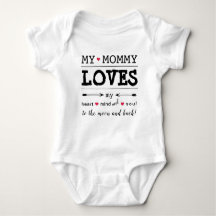 Mijn mama "Mijn mama houdt van me" Baby Bodysuit