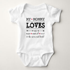 Mijn mama "Mijn mama houdt van me" Baby Bodysuit