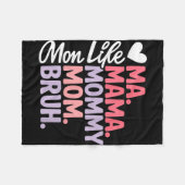 Mijn mama moeder mama mop funny mama leven moeders fleece deken (Voorkant (Horizontaal))