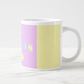 Mijn mama ontwerp met gedicht kleuren bleek gemeng grote koffiekop (Rechts)