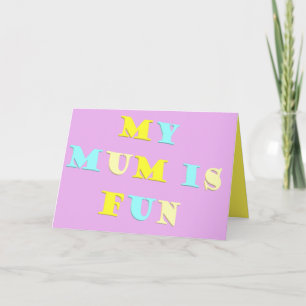 Mijn mama ontwerp met gedicht kleuren bleek gemeng kaart