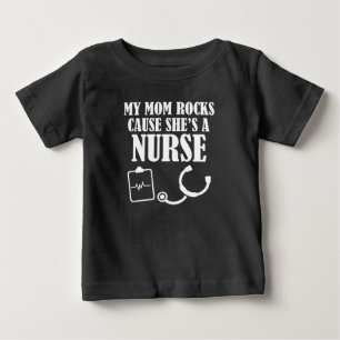 Mijn mama Rocks omdat ze een grappig baby shirt is