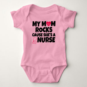 Mijn mama Rocks omdat ze een grappige zuster-baby Romper