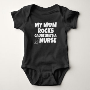 Mijn mama Rocks omdat ze een verpleegster baby is Romper