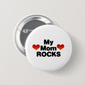 Mijn mama Rocks Ronde Button 5,7 Cm (Voorkant /achterkant)