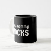 Mijn mama Rocks Tweekleurige Koffiemok (Voorkant links)
