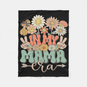 Mijn Mama Tijdperk Bloemige Hippie Groovy Retro Ma Fleece Deken