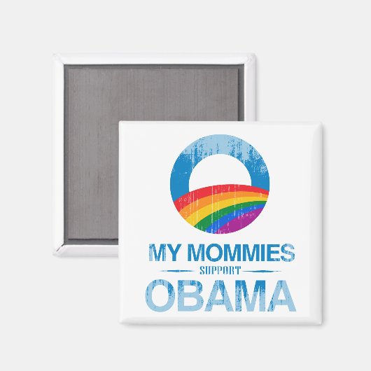 Mijn mama's steunen Obama .png Magneet (Voorkant / Achterkant)