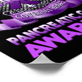 Mijn mama's Wings Hoesje Mijn hart pancreaskanker  Poster (Hoek)