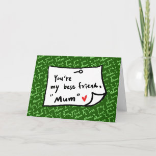 mijn mamma, mijn beste vriend kaart