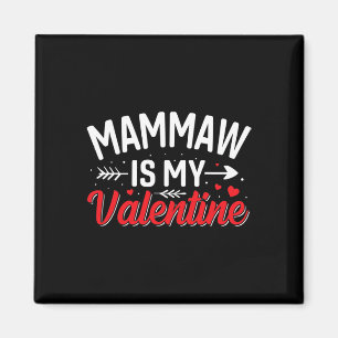 Mijn Mammaw is mijn Valentijn Funny Boys Valentijn Magneet