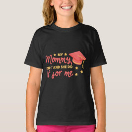 Mijn mammie deed het afstudeerdesign met roze ster t-shirt