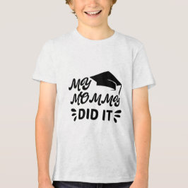 Mijn mammie deed het afstudeerdesign met roze ster Tri-Blend shirt