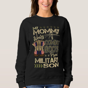 Mijn mammie draagt combatlaarzen Trotse militaire  Trui