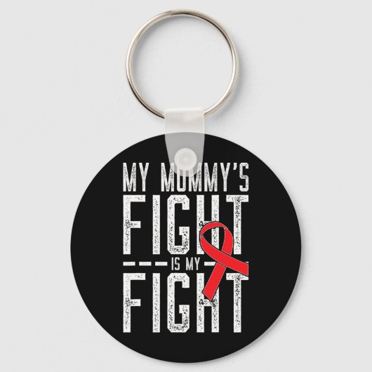 Mijn mammie's strijd is mijn strijd Bloedkankerbew Sleutelhanger (Voorkant)