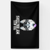 Mijn man aan al mijn hoeders spandoek (Verticaal)