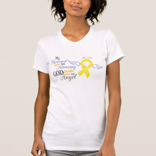 Mijn man An Angel - bladerkanker T-shirt