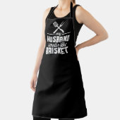 Mijn man BBQ Large Black Apron Schort (Insitu)