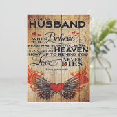 Mijn man Birthday Gift | Brief voor echtgenoot/ech Feestdagenkaart (Staand voorkant)