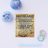 Mijn man Birthday Gift | Brief voor echtgenoot/ech Flyer (Enkel)