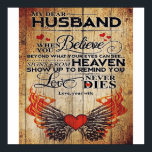 Mijn man Birthday Gift | Brief voor echtgenoot/ech Poster<br><div class="desc">It's a personalized perfect gift for him, your dad, your husband, your boyfriend. It's ideal gifts for all seasons. These products are great for a picnic at the park, snuggling, relaxing on the sofa, wall decoration for home or as a stylish bedspread. Festival gift; Holiday gift St, Mother's Day, Father's...</div>