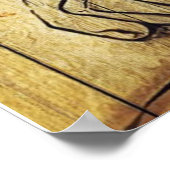 Mijn man Birthday Gift | Brief voor echtgenoot/ech Poster (Hoek)