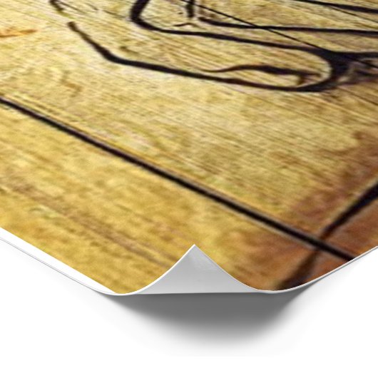 Mijn man Birthday Gift | Brief voor echtgenoot/ech Poster (Hoek)