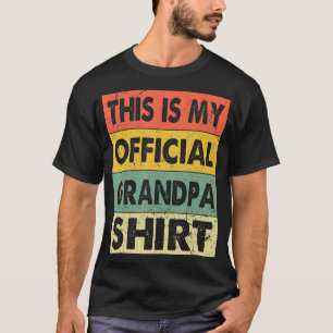 Mijn man Dit is mijn officiële opa Zwangerschap Aa T-shirt