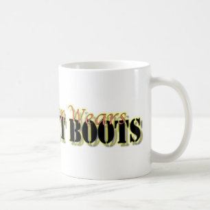 Mijn man draagt gevechtslaarzen koffiemok