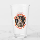 Mijn man gek maken… konijn glas (Voorkant)