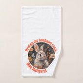 Mijn man gek maken… konijn handdoek (Handdoek)