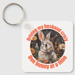 Mijn man gek maken… konijn sleutelhanger