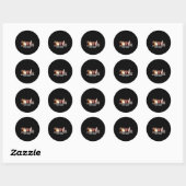Mijn man gek maken met één geit tegelijk ronde sticker (Vel)