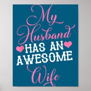 Mijn man geweldige vrouw valentijnsdag stel gif poster
