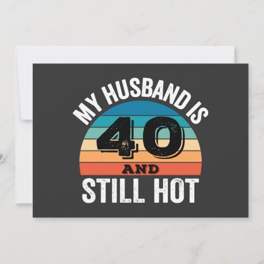 Mijn man is 40 en nog steeds heet kaart (Voorkant)
