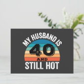 Mijn man is 40 en nog steeds heet kaart (Staand voorkant)