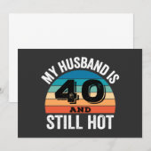 Mijn man is 40 en nog steeds heet kaart (Voorkant / Achterkant)